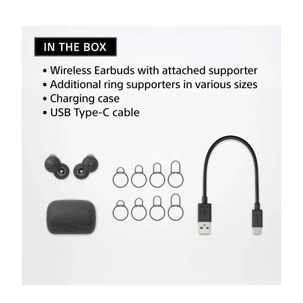 Sony LinkBuds Wireless Earbud Headphones w Open-Ring Design Alexa Bluetooth